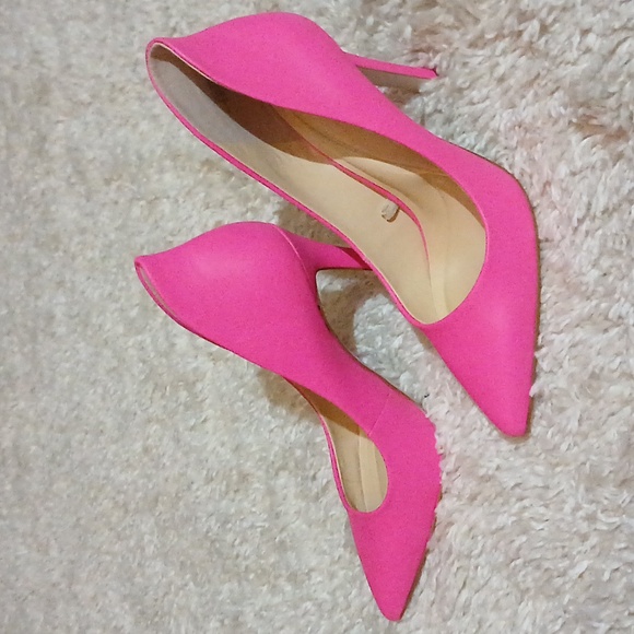NWOT Jessica Simpson Hot Pink Pumps - Picture 5 of 9